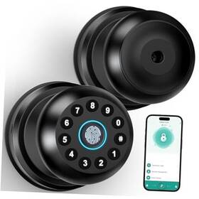 K10plus Dlsk Fingerprint Door Lock Smart Knob With Keypad Biometric