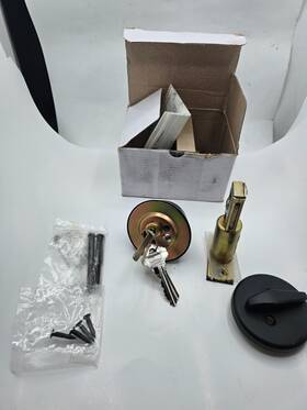 Db251blk Doormerica Single Deadbolt 1-3/4 Inch Us1 Sc4/kd Keying