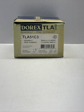 Tla51 Dorex Single Cylinder Brass Deadbolt 4 Way Bolt With Schlage Keyway