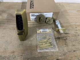 71020541 Dormakaba - Combination Deadbolt 2-3/4 Inch Backset Antique Brass Read