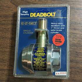 Cs-200u E-z-set 087305206603 Heavy Duty High Security Deadbolt 1 Inch Throw Single Solid Brass Cylinder
