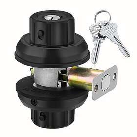 Easilok 797427521286 Deadbolt Lock E4 Twist-to-lock Front Door Keyless Heavy Duty Si
