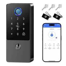 Huqyd1btt Easy Msr Smart Lock Keyless Entry Door Fingerprint Deadbolt Digital