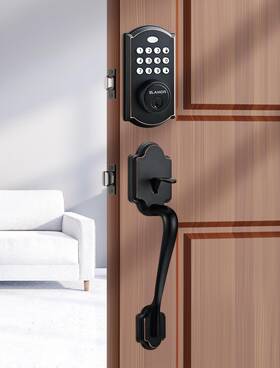 M19-oilrubbed Elamor 008678907508 M19 Front Door Lock Set Keyless Entry Deadbolt Easy-to-install - Bronze