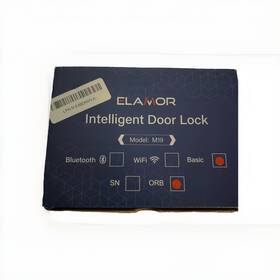 M19f Elamor Intelligent Door Lock Smart Security Password And Key Satin Nickel