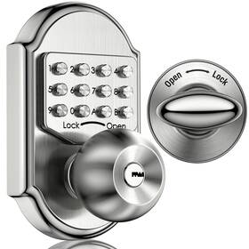 Elemake 633696693739 Keyless Entry Door Lock With Keypad - Deadbolt Digital Code Doo