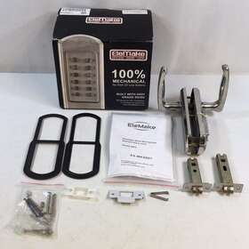 Ax-mks001 Elemake Silver Stainless Steel Mechanical Keyless Entry Door Lock