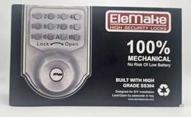 Mkd-001p Elemake High Security Locks 100% Mechanical Deadbolt Grade Ss304