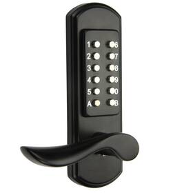 Mks004 Elemake Black Keyless Mechanical Door Lock Left Handle 4-8 Digits Keypad Entry