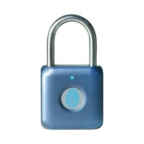 Yl-p8 Elinksmart Fingerprint Padlock - Blue Metal Keyless Combination Lock For