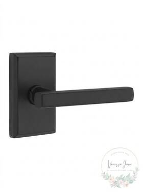 Emtek 014873833153 Concealed Fastener Passage Set Rectangular Rosette And Freestone Levers