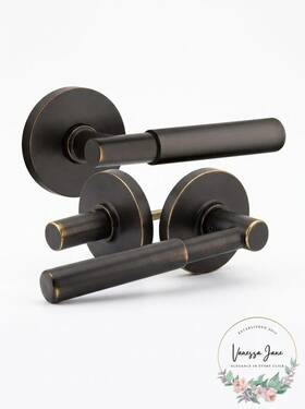 Emtek 020869734908 Dummy Lever Set With Disk Rosette And Myles Levers