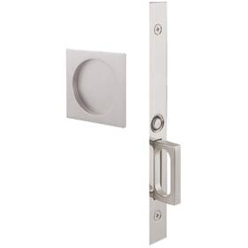 2184us15 Emtek Square Passage Pocket Door Mortise Lock Satin Nickel