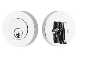 8423us26 Emtek Modern Disc Single Cylinder Keyed Entry Deadbolt