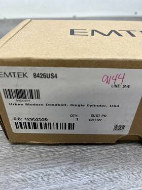 8426us4 Emtek Urban Modern Single Cylinder Deadbolt Read