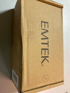 8455us10b Emtek Modern Brass Single Cylinder Deadbolt - Oil Rubbed Bronze