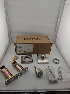 8468us15 Emtek Brass Rect Deadbolt