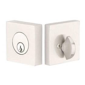 8469us15 Emtek Square Single Cylinder Deadbolt In Satin Nickel