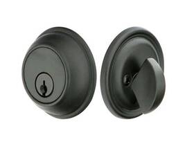 8471fb Emtek Tuscany Bronze Single Cylinder Keyed Entry Deadbolt Flat Black