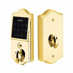 E3002us3 Emtek Emtouch Electronic Keypad Deadbolt In Lifetime Polished Brass