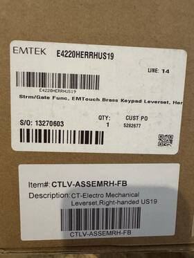 E4220herrhus19 Emtek Emp21211us19 Empowered Motorized Touchscreen - Wifi Bluetooth Hermes
