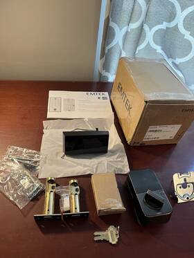 Emp22221us10b Emtek Empowered 2 Electronic Touchscreen/fingerprint Entry Deadbol