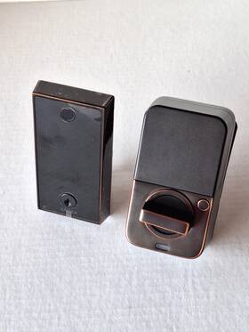 Emp23231us10b Emtek Empowed 2 Touch Keyed Smart Lock With Fingerprint Wifi/bluetooth