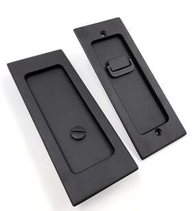 Spc211519 Emtek Satin Nickel Modern Rectangular Privacy Pocket Door Mortise Lock