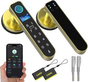 H1bcf Esmartlock 2026 Smart Door Knob Lock With Display Screen Fingerprint &code Keypad Keyless