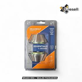 Vd62 Essentials By Schlage 043156099009 Series Satin Stainless Steel Double Cylinder Deadbolt