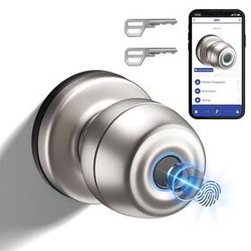 S08y Euerte Smart Door Knob With Fingerprint Biometric Lock