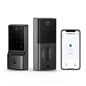 C210 Eufy 445034216202 Black Smart Lock Wi-fi With 5-in-1 Ways To Unlock By Mobile App Keypad Ke