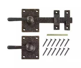 Everbilt 030699601721 12 Inch Natural Bronze Door Lever Drop Bar Latch In Patina