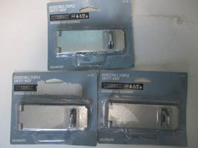 327328 Everbilt Lot Of 3 Adjustable Staple Safety Hasp Galvanized 4-1/2 New 327 328