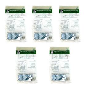 349-733 Everbilt 349 733 Zinc Plated Adjustable Staple Safety Hasp 2 1/2 In 5 Pcs
