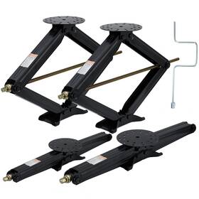 Explorehorizon 820061282272 30 Inch Heavy Duty Rv Scissor Jacks Set Of 4 7500lbs Adjustable Camper Stabilize