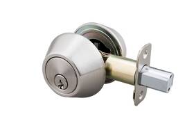 550105 Ez-flo Msh Double Cylinder Brushed Satin Nickel Deadbolt With Installation Manual