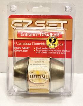 Cs210g-us5 Ez Set 087305906619 Deadbolt Double Cylinder 3 Keys #