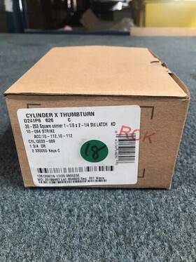 D241p619 Falcon D200 Series Single Cylinder X Deadbolt Satin Chrome