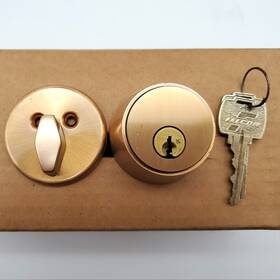 D4471-us10 Falcon Deadbolt Single Cylinder And Thumb Turn 2-3/4 Inch Backset Satin Bronze D 4471