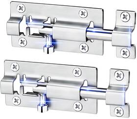 Fatloda 194852638495 2 Pack Barrel Bolt Latch 3 Inches Slide Lock Thickened Stainless Stee