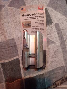 402zn12 Fenix 4 Inch Heavy Metal Security Hasp - Zinc Deep Channel Protects Shackle And Staple