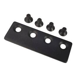0101 Finosen Fi Track Connector Sliding Barn Door Black