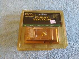 First Watch 078555011055 Night Latch/deadbolt Single Cylinder Nip