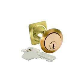 First Watch Security 078555011505 5-pin Polished Brass Rim Cylinder
