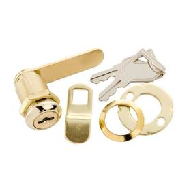 First Watch Security 078555825232 1-1/8 Inch Polished Brass Keyed Alike Cabinet And Drawer