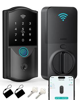 T2-bwf Firstriver Wifi Smart Lock For Front Door Keyless Entry Electronic Deadb