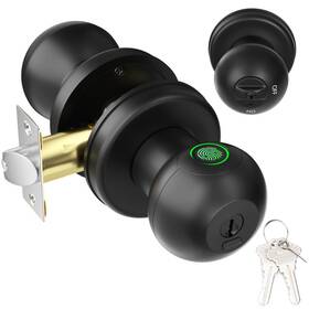 Hs0436-mx Fitnate Fingerprint Door Lock Smart Knob With Biometr