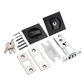 Fixinairp 672668621530 Wood Furniture Hardware Invisible Recessed Handle Latch Matte Black