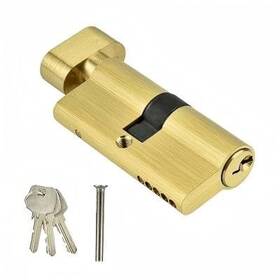 Fnskatzici 797533448125 Euro Profile Cylinder Door Lock Replacement - Solid Brass Keyed For